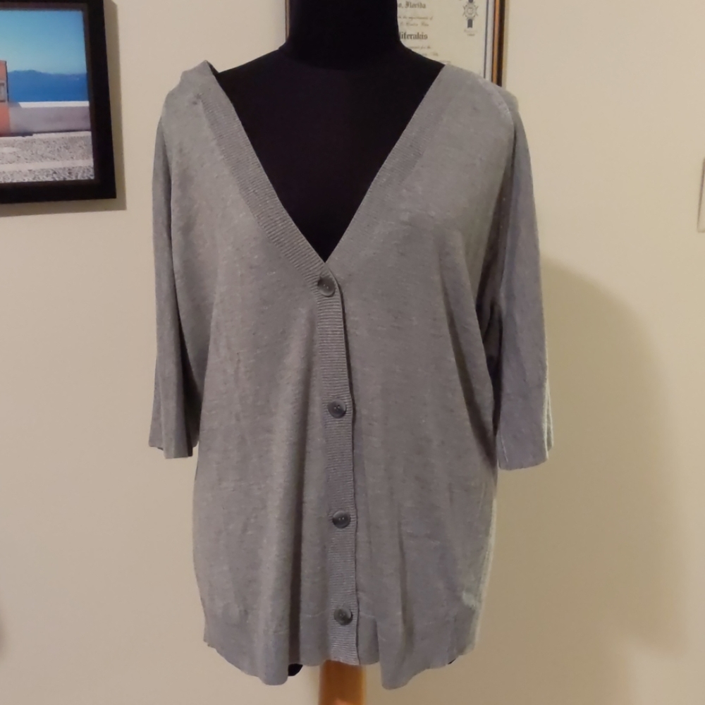 Halston Heritage Summer sweater Wear 2 Ways Light Knit Size s-NWT
